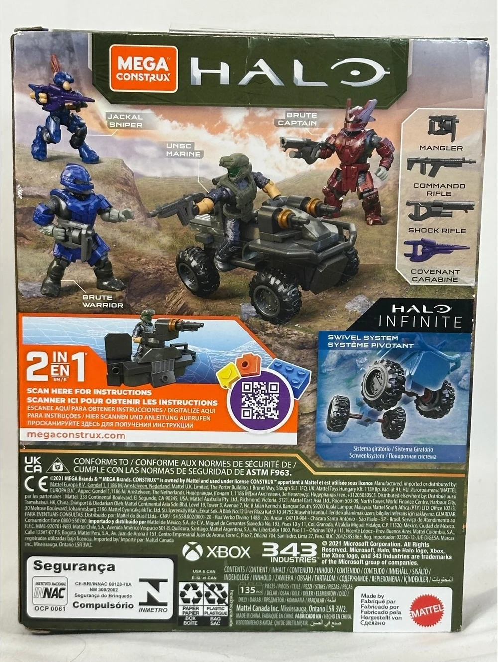 Mega Construx Halo Infinite UNSC Gungoose Gambit Building Set 135 Pieces